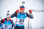 11.12.2021, xkvx, Biathlon IBU World Cup Hochfilzen, Pursuit Men, v.l. Philipp Horn (Germany) in aktion / in action competes