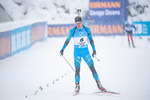 11.12.2021, xkvx, Biathlon IBU World Cup Hochfilzen, Pursuit Men, v.l. Emilien Jacquelin (France) im Ziel / in the finish