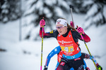 11.12.2021, xkvx, Biathlon IBU World Cup Hochfilzen, Relay Women, v.l. Emilie Aagheim Kalkenberg (Norway) in aktion / in action competes