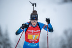 11.12.2021, xkvx, Biathlon IBU World Cup Hochfilzen, Relay Women, v.l. Chloe Chevalier (France) in aktion / in action competes