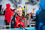 11.12.2021, xkvx, Biathlon IBU World Cup Hochfilzen, Relay Women, v.l. Julia Schwaiger (Austria) schaut / looks on