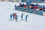 11.12.2021, xljkx, Cross Country FIS World Cup Davos, Women Sprint Final, v.l. Caterina Ganz (Italy), Rosie Brennan (United States of America), Anamarija Lampic (Slovenia), Lena Quintin (France), Jasmin Kahara (Finland)  / 