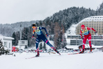 11.12.2021, xljkx, Cross Country FIS World Cup Davos, Women Sprint Final, v.l. Hailey Swirbul (United States of America), Hristina Matsokina (Russia)  / 