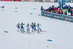 11.12.2021, xljkx, Cross Country FIS World Cup Davos, Women Sprint Final, v.l. Laurien van der Graaff (Switzerland), Anna Dyvik (Sweden), Patricija Eiduka (Latvia), Emma Ribom (Sweden), Jasmi Joensuu (Finland)  / 