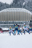 11.12.2021, xljkx, Cross Country FIS World Cup Davos, Women Sprint Final, v.l. Laurien van der Graaff (Switzerland), Emma Ribom (Sweden), Anna Dyvik (Sweden), Krista Parmakoski (Finland)  / 