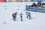 11.12.2021, xljkx, Cross Country FIS World Cup Davos, Men Sprint Final, v.l. Johannes Hoesflot Klaebo (Norway), Erwan Kaeser (Switzerland), Michal Novak (Czechia), Gustaf Berglund (Sweden)  / 