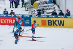 11.12.2021, xljkx, Cross Country FIS World Cup Davos, Men Sprint Final, v.l. Haavard Solaas Taugboel (Norway), James Clugnet (Great Britain), Federico Pellegrino (Italy)  / 