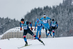 11.12.2021, xljkx, Cross Country FIS World Cup Davos, Men Sprint Final, v.l. Tomas Kalivoda (Czechia), Richard Jouve (France), Federico Pellegrino (Italy)  / 