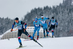 11.12.2021, xljkx, Cross Country FIS World Cup Davos, Men Sprint Final, v.l. Tomas Kalivoda (Czechia), Federico Pellegrino (Italy), Richard Jouve (France)  / 