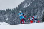 11.12.2021, xljkx, Cross Country FIS World Cup Davos, Men Sprint Final, v.l. Lucas Chanavat (France), Erik Valnes (Norway)  / 