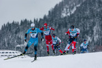 11.12.2021, xljkx, Cross Country FIS World Cup Davos, Men Sprint Final, v.l. Lucas Chanavat (France), Gleb Retivykh (Russia), Erik Valnes (Norway)  / 