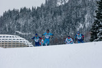 11.12.2021, xljkx, Cross Country FIS World Cup Davos, Men Sprint Final, v.l. Renaud Jay (France), Janik Riebli (Switzerland), Roman Schaad (Switzerland), Johan Haeggstroem (Sweden)  / 