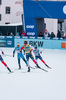 11.12.2021, xljkx, Cross Country FIS World Cup Davos, Men Sprint Final, v.l. Johannes Hoesflot Klaebo (Norway), Richard Jouve (France)  / 