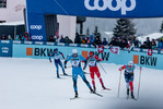 11.12.2021, xljkx, Cross Country FIS World Cup Davos, Men Sprint Final, v.l. Lucas Chanavat (France), Alexander Terentev (Russia), Even Northug (Norway), Roman Schaad (Switzerland)  / 