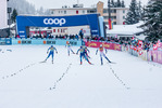 11.12.2021, xljkx, Cross Country FIS World Cup Davos, Women Sprint Final, v.l. Nadine Faehndrich (Switzerland), Anamarija Lampic (Slovenia), Maja Dahlqvist (Sweden)  / 
