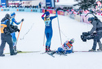11.12.2021, xljkx, Cross Country FIS World Cup Davos, Women Sprint Final, v.l. Nadine Faehndrich (Switzerland), Maja Dahlqvist (Sweden)  / 