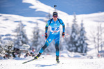 12.12.2021, xkvx, Biathlon IBU World Cup Hochfilzen, Relay Men, v.l. Quentin Fillon Maillet (France) in aktion / in action competes