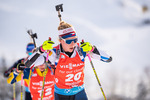12.12.2021, xkvx, Biathlon IBU World Cup Hochfilzen, Pursuit Women, v.l. Marketa Davidova (Czech Republic) in aktion / in action competes