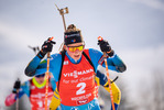 12.12.2021, xkvx, Biathlon IBU World Cup Hochfilzen, Pursuit Women, v.l. Justine Braisaz-Bouchet (France) in aktion / in action competes