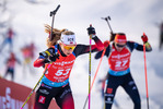 12.12.2021, xkvx, Biathlon IBU World Cup Hochfilzen, Pursuit Women, v.l. Ingrid Landmark Tandrevold (Norway) in aktion / in action competes