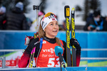 12.12.2021, xkvx, Biathlon IBU World Cup Hochfilzen, Pursuit Women, v.l. Ingrid Landmark Tandrevold (Norway) schaut / looks on