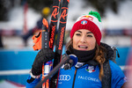 12.12.2021, xkvx, Biathlon IBU World Cup Hochfilzen, Pursuit Women, v.l. Dorothea Wierer (Italy) schaut / looks on
