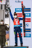12.12.2021, xkvx, Biathlon IBU World Cup Hochfilzen, Pursuit Women, v.l. Hanna Sola (Belarus) bei der Siegerehrung / at the medal ceremony
