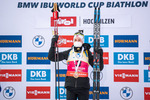 12.12.2021, xkvx, Biathlon IBU World Cup Hochfilzen, Pursuit Women, v.l. Marte Olsbu Roeiseland (Norway) bei der Siegerehrung / at the medal ceremony