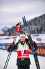 12.12.2021, xkvx, Biathlon IBU World Cup Hochfilzen, Pursuit Women, v.l. Marte Olsbu Roeiseland (Norway) bei der Siegerehrung / at the medal ceremony