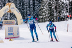 12.12.2021, xljkx, Cross Country FIS World Cup Davos, 15km Men, v.l. Erwan Kaeser (Switzerland), Nicola Wigger (Switzerland)  / 