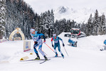 12.12.2021, xljkx, Cross Country FIS World Cup Davos, 15km Men, v.l. Alvar Johannes Alev (Estonia), James Clugnet (Great Britain)  / 