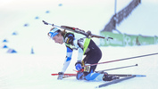 12.12.2021, xmcx, Biathlon IBU Junior Cup Martell, Relay Men, v.l. Mehis Udam (Estonia)  /