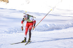 12.12.2021, xmcx, Biathlon IBU Junior Cup Martell, Relay Men, v.l. Christian Langegger (Austria)  /
