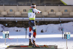 12.12.2021, xmcx, Biathlon IBU Junior Cup Martell, Relay Men, v.l. Ludek Abraham (Czech Republic)  /