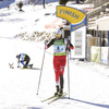 12.12.2021, xmcx, Biathlon IBU Junior Cup Martell, Relay Men, v.l. Andres Hechenberger (Austria)  /