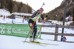 12.12.2021, xmcx, Biathlon IBU Junior Cup Martell, Relay Women, v.l. Luise Mueller (Germany)  /