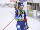 12.12.2021, xmcx, Biathlon IBU Junior Cup Martell, Relay Women, v.l. Marlene Sophie Perren (Switzerland)  /