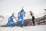 15.12.2021, xkvx, Biathlon IBU World Cup Le Grand Bornand, Training Women and Men, v.l. Lukas Hofer (Italy) in aktion / in action competes