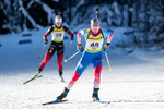 16.12.2021, xlukx, Biathlon IBU Cup Obertilliach, Individual Women, v.l. Ekaterina Noskova (Russia)  / 