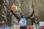 17.12.2021, xkvx, Biathlon IBU World Cup Le Grand Bornand, Sprint Men, v.l. Johannes Thingnes Boe (Norway) bei der Siegerehrung / at the medal ceremony