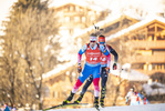 18.12.2021, xkvx, Biathlon IBU World Cup Le Grand Bornand, Pursuit Men, v.l. Alexander Povarnitsyn (Russia) in aktion / in action competes