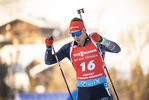 18.12.2021, xkvx, Biathlon IBU World Cup Le Grand Bornand, Pursuit Men, v.l. Philipp Nawrath (Germany) in aktion / in action competes