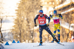 18.12.2021, xkvx, Biathlon IBU World Cup Le Grand Bornand, Pursuit Men, v.l. Erik Lesser (Germany) in aktion / in action competes