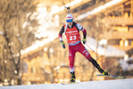 18.12.2021, xkvx, Biathlon IBU World Cup Le Grand Bornand, Pursuit Men, v.l. Felix Leitner (Austria) in aktion / in action competes