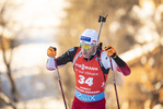 18.12.2021, xkvx, Biathlon IBU World Cup Le Grand Bornand, Pursuit Men, v.l. Simon Eder (Austria) in aktion / in action competes
