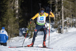 18.12.2021, xsoex, Biathlon Alpencup Pokljuka, Sprint Men, v.l. Lucas Lechner (Germany)  / 