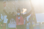 19.12.2021, xkvx, Biathlon IBU World Cup Le Grand Bornand, Mass Start Men, v.l. Tarjei Boe (Norway) bei der Siegerehrung / at the medal ceremony