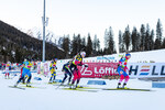19.12.2021, xlukx, Biathlon IBU Cup Obertilliach, Single Mixed Relay, v.l. Start, Lou Jeanmonnot (FRA), Karoline Offigstad Knotten (NOR), Juliane Fruehwirt (GER), 1.Platz Evgeniya Burtasova (RUS)  / start, f.l. Lou Jeanmonnot of France, Karoline Offigstad Knotten of Norway, Juliane Fruehwirt of Germany, winner Evgeniya Burtasova of Russia