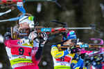 19.12.2021, xlukx, Biathlon IBU Cup Obertilliach, Single Mixed Relay, v.l. Kristina Oberthaler (AUT)  / Kristina Oberthaler of Austria
