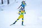 19.12.2021, xlukx, Biathlon IBU Cup Obertilliach, Single Mixed Relay, v.l. 2. Platz Viktor Brandt (SWE)  / second placed Viktor Brandt of Sweden